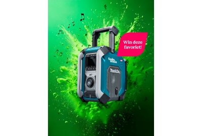Win één van de 10 Makita Bouwradio's