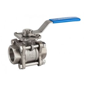 RVS 316 kogelkraan 1/2", 2 x BSP bi.dr.