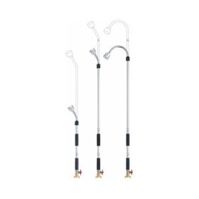 Geka gietbroes 65400VSB, stok L = 240 - 400 cm, 35° gebogen