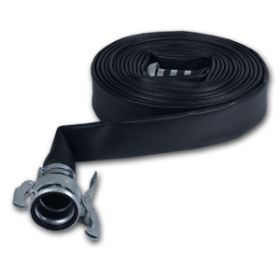 Slang plat HD 2 1/2", zwart, PN17,5, 100 meter