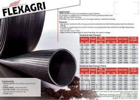 FlexAgri EHD sleepslang, 4" / 102 mm, 3,2 mm, 13,2 ton, 15 / 45 bar, rol = 40 mtr.