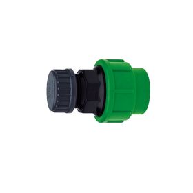 VdL PE klem eindset 16 mm met schroefkap 1/2"