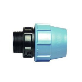 PE klemkoppeling 50 mm x 1 1/4'' bu.dr.