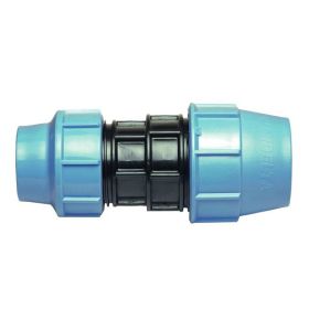 PE rechte verloop klemkoppeling, 63 x 50 mm