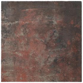 Carre 50x50x5cm Nero Rosso