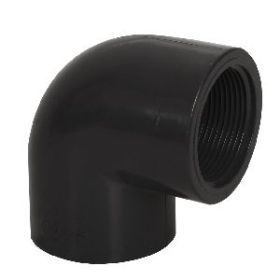 Knie PVC-U 90°, 90 mm x 3" bi.dr.