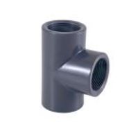 T-stuk PVC-U 90°, 2 1/2" x 2 1/2"x 2 1/2" bi.dr.