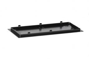 Bodemplaat 250x600 Zwart aluminium