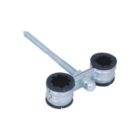 BIS dubbele muurbeugel, 1/2" - 22 mm