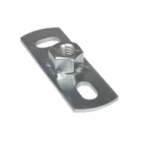 BIS stalen muurplaat, 1 / 2"