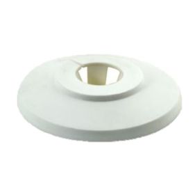 BIS ééndelige rozet wit, 12 mm