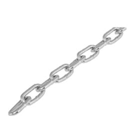BIS stalen ketting, langschalmig elektrolitisch verzinkt, 26 x 5.4 x 3,0 mm, L = 30 m