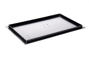 Bodemplaat 400x600 Zwart aluminium