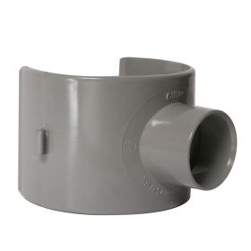 PVC Lijmklemzadel 125/110/100 x 50 mm, 90°