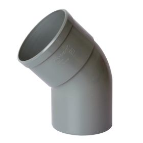 RWA lijmbocht 80 mm 45° M/S grijs