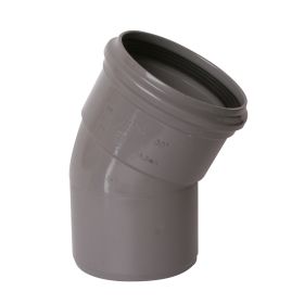 PVC buitenriolering bocht 250 mm, 30°, M/S, SN4