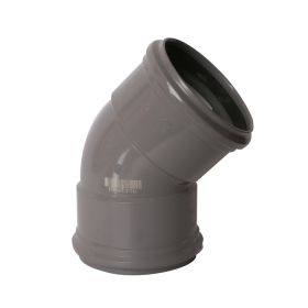 PVC buitenriolering bocht 315 mm, 45°, M/M, SN4