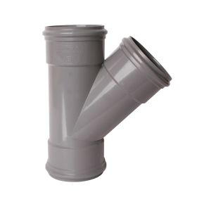 PVC buitenriolering T-stuk 200 x 125 mm, 45°, 3 x M