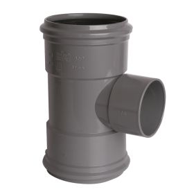 PVC buitenriolering T-stuk 110 x 50 mm, 87,5°, 2 x M/LM