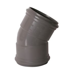 PVC buitenriolering bocht 125 mm, 30°, M/M, SN8
