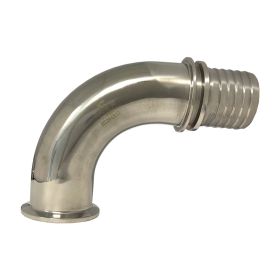 Tri-Clamp, RVS 316T, Bocht 90°, 50,5 x 25 mm