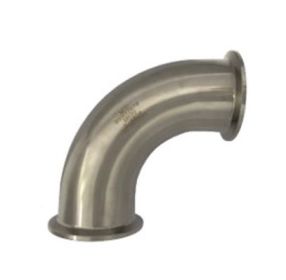 Tri-Clamp, RVS 316T, Bocht 90°, 80 x 106 mm