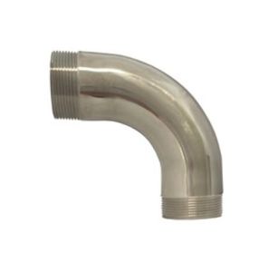 Tri-Clamp, RVS 316T, bocht 90°, 1" x 1", 2 x bu.dr.