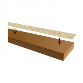 Vlonderstrips Grof/Outdoor Beige/steenkleur   50 mm x 1200 mm