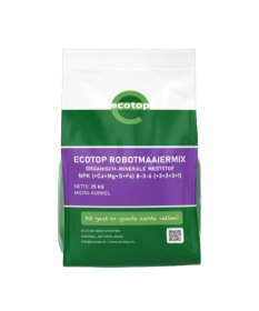 Ecotop Robotmaaiermix 8-3-6 (+3+3+3) + ijzer + humuszuren, 25 kg
